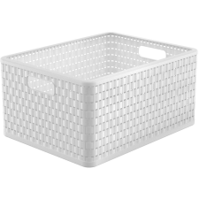 Rotho Country Tárolódoboz, 28 l, fehér (1166801100) bútor