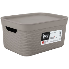 Rotho Jive Deco műanyag tároló doboz 5 liter cappuccino színű (1052207422) (Rotho1052207422) bútor