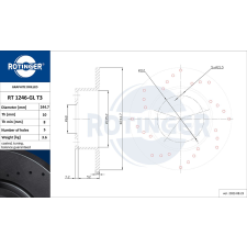 Rotinger féktárcsa ROTINGER RT 1246-GL T3 féktárcsa