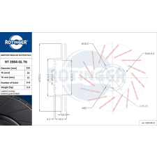 Rotinger féktárcsa ROTINGER RT 2004-GL T6 féktárcsa