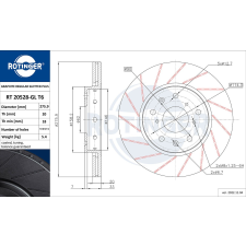 Rotinger féktárcsa ROTINGER RT 20528-GL T6 féktárcsa
