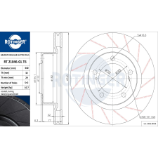 Rotinger féktárcsa ROTINGER RT 21046-GL T6 féktárcsa