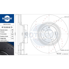 Rotinger féktárcsa ROTINGER RT 21132-GL T3 féktárcsa