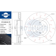 Rotinger féktárcsa ROTINGER RT 21226-GL T9 féktárcsa