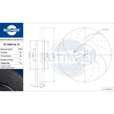 Rotinger féktárcsa ROTINGER RT 2959-GL T5 féktárcsa