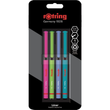 Rotring Liner 4 db-os vegyes színű tűfilc készlet filctoll, marker