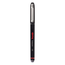 Rotring Rollertoll, 0,5 mm, kupakos, "Rollerpoint", fekete (R2146103) (R2146103) nyomósirón, rotring