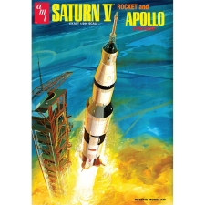 ROUND2 AMT 1/200 Saturn V Rocket rakéta modell makett