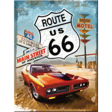 Route 66 RETRO Route 66 Red Car - Hűtőmágnes hűtőmágnes
