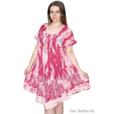  rövid ruha foltokban színes indiai ruha Pink füldugó
