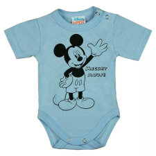 Rövid ujjú baba body Mickey egér mintával (56) - kék kombidressz, body
