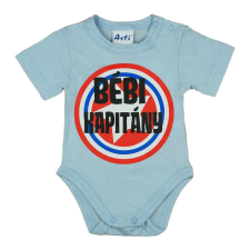  Rövid ujjú baba body &quot;Bébi kapitány&quot; felirattal kombidressz, body