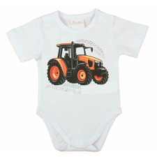 Rövid ujjú baba body traktor mintával kombidressz, body