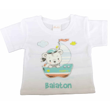  Rövid ujjú Balatonos hajós maci póló gyerek póló