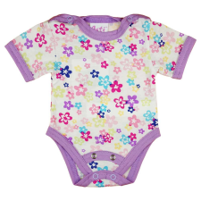 Rövid ujjú dupla patentos baba body kombidressz, body