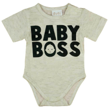  Rövid ujjú feliratos baba body kombidressz, body