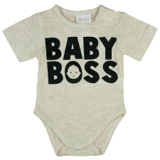  Rövid ujjú feliratos baba body kombidressz, body