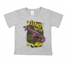  Rövid ujjú fiú póló dinoszauruszos mintával gyerek póló