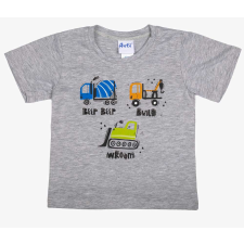  Rövid ujjú fiú póló munkagépek mintával babapóló, ing