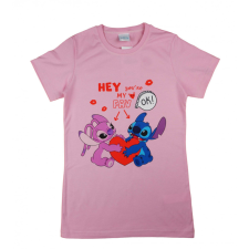 Rövid ujjú lányka póló Stitch mintával gyerek póló