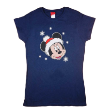  Rövid ujjú női póló karácsonyi Minnie egér mintával kismama felső