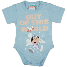 Rövid ujjú űrhajós baba body Mickey egér mintával kék kombidressz, body