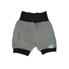  Rövidnadrág, csík, fekete-fehér babanadrág