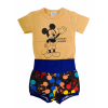  Rövidnadrágos kisfiú babaruha szett Mickey egér mintával