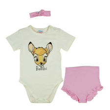  Rövidnadrágos kislány babaruha szett Bambi mintával babaruha szett