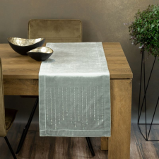 Royal3 bársony asztali futó Ezüst 35x140 cm party kellék