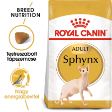 Royal Canin Sphynx Adult - Szfinx felnőtt macska száraz táp 2kg macskaeledel