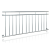ROYAL CATERING Erkélykorlát rozsdamentes franciaerkély saválló acél 225x90 cm inox