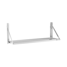 ROYAL CATERING Fali polc - összecsukható - 120 x 30 cm - 40 kg - rozsdamentes acél bútor