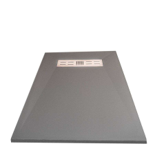  Royal Gres Öntött Márvány Zuhanytálca - Szürke kád, zuhanykabin