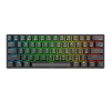 Royal Kludge RK61 RGB (Red Switch) Wireless Mechanikus Gaming Billentyűzet (Fekete) - Angol (US) (RK61)