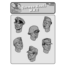  Royal Model German heads WWII n.1 1:35 (RM252) makett
