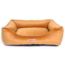 Royal PETSY ROYAL poliészter kutyafekhely bársony felülettel - arany - 65 cm () szállítóbox, fekhely kutyáknak