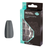 Royal Set 24 Unghii False ROYAL Glue-On Nail Tips, Smokey Grey Coffin, Adeziv Inclus 2 g