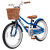 RoyalBaby Gyermek kerékpár RoyalBaby Eurocle 18" kék kosárral