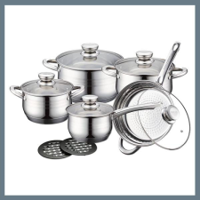 Royalty Line 12 részes rozsdamentes acél edénykészlet RL-1232 edény