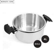 Royalty Line 24 cm-es rozsdamentes acél kukta RL-24PS4L edény