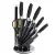 Royalty Line ® 8 Részes Késkészlet Élezővel és Ollóval, RL-BLK8-W