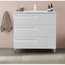 Royo Alsószekrény 80 VITALE3 3DR 45 G. WHITE mosdó nélkül fürdőszoba bútor