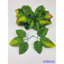 Rózsa levél 6 db levél/ág 16 cm - 103 dekorációs kellék
