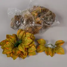  Rózsa levél barna 16cm 120db/csom dekorációs kellék