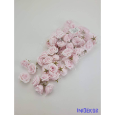  Rózsa selyemvirág fej kb 4-5cm - Babarózsaszín dekorációs kellék