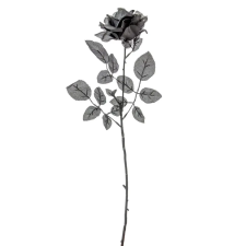  Rózsa szálas fekete M65cm 36db/# dekorációs kellék