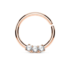  Rózsaarany Színű Karika Alakú Septum Piercing Cirkónia Kövekkel egyéb ékszer
