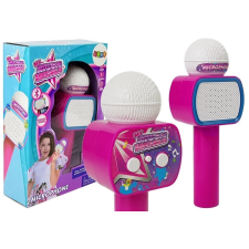 Rózsaszín gyerek vezeték nélküli karaoke mikrofon bluetooth hangszóróval játékhangszer