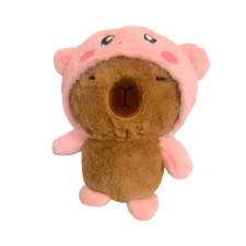 Rózsaszín Jelmezes Plüss Capybara-30cm plüssfigura